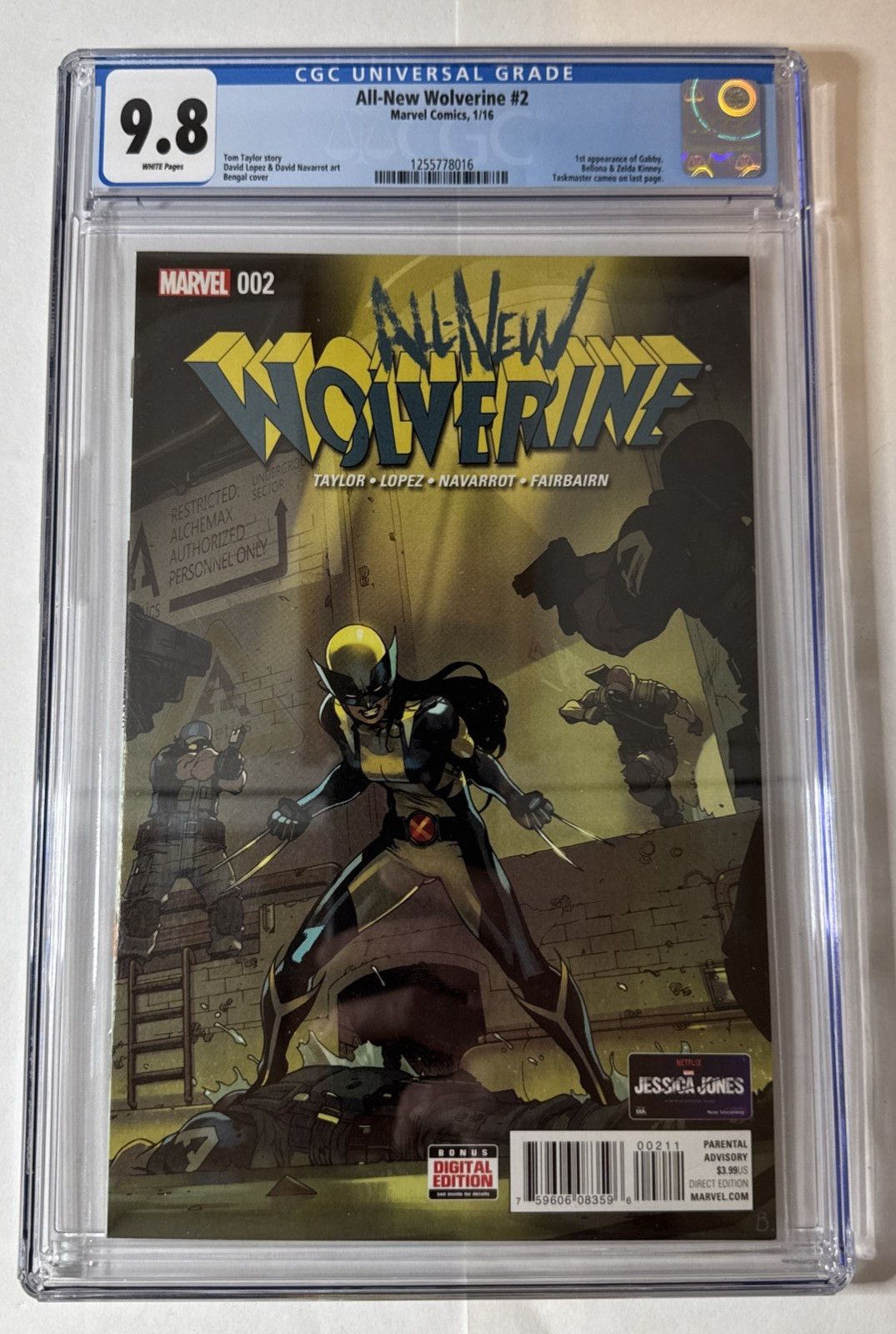 アメコミリーフ Wolverine #2 CGC 9.4 All New Wolverine #2 Value - GoCollect