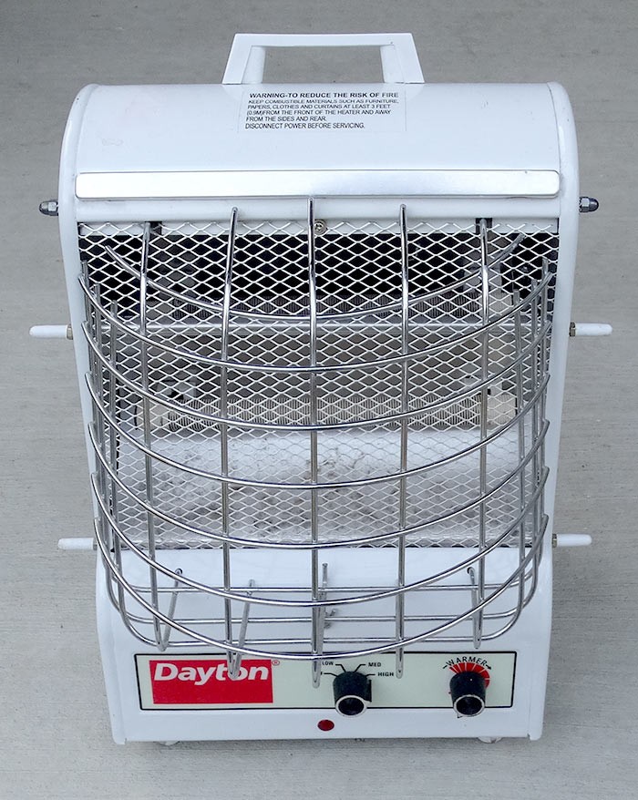 Dayton Portable Electric Space Heater Model 3VU31B 3 Speed  120 Volts Tested