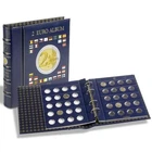 VISTA Coin Album for 2-Euro coins (4 neutral sheets), incl. slipcase, blue