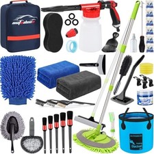 42pcs Car Wash Kit With Foam Gun Complete Car Detailing Brush Kit 42pcs Car Wash Kit With Foam Gun Complete Car Detailing Brush Kit