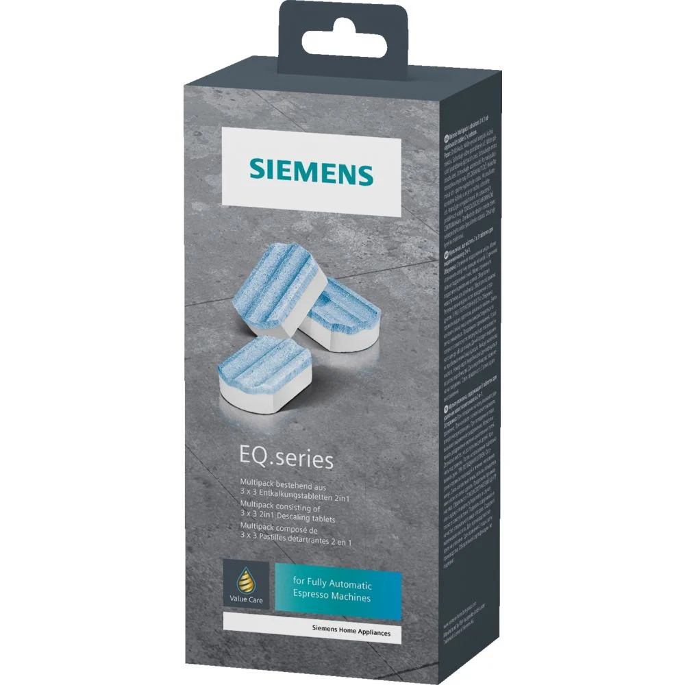 Siemens Multipack TZ80032A, 9 Entkalkungstabletten, schützt vor Korrosion, passend für Kaffeevollautomaten der EQ Reihe, sowie Einbauvollautomaten - Bild 2