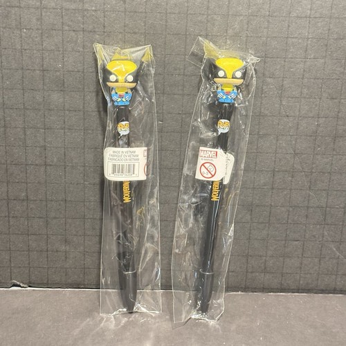 2x Funko Pop! * WOLVERINE PEN * Marvel Collector Corp X-Men New Sealed Yellow - Picture 4 of 9