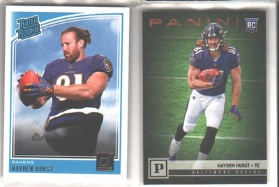 Hayden Hurst Your Pick (Drop Down) Rookie RC Baltimore Ravens
