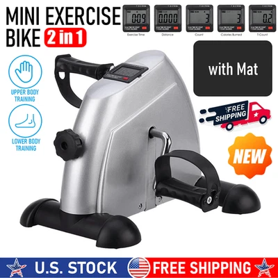 Portable Mini Cycle Bike Foot Pedal Exercise Machine Arm Leg Recovery Peddle NEW