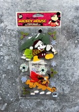 VINTAGE Jolee  s Disney Scrapbook Stickers Mickey Tree Pluto Snow Christmas