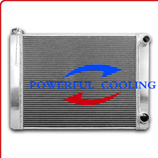 Universal 31 X 19 2 Row Aluminum Radiator For Chevy Sbc 350 Double Pass