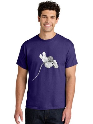 Hand-Drawn-Mouse Mens Graphic Tee, 100% Cotton, Casual Summer Wear