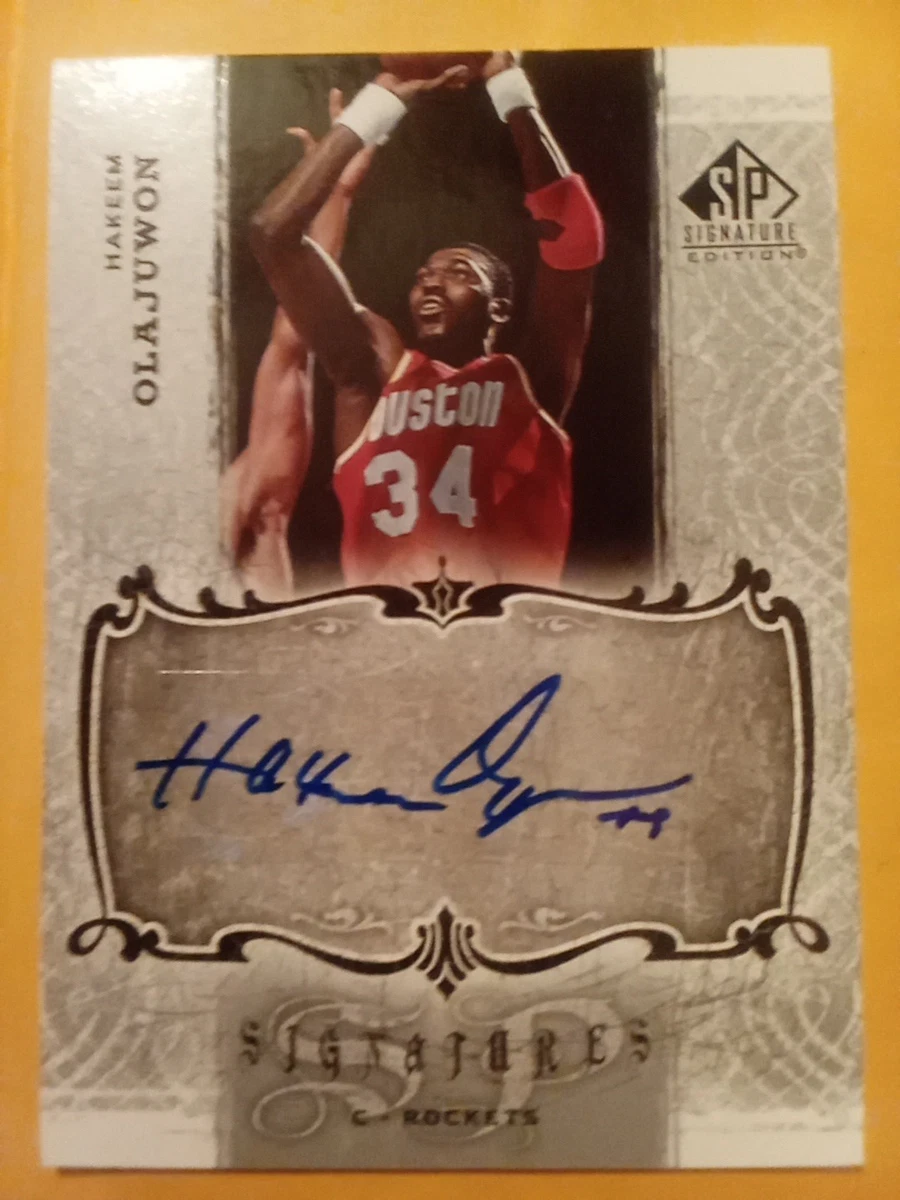 Panini Hakeem Olajuwon Basketball Autographed Sports Trading Cards