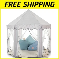 Grey Princess Tent with Star Lights, 55'' x 53''
