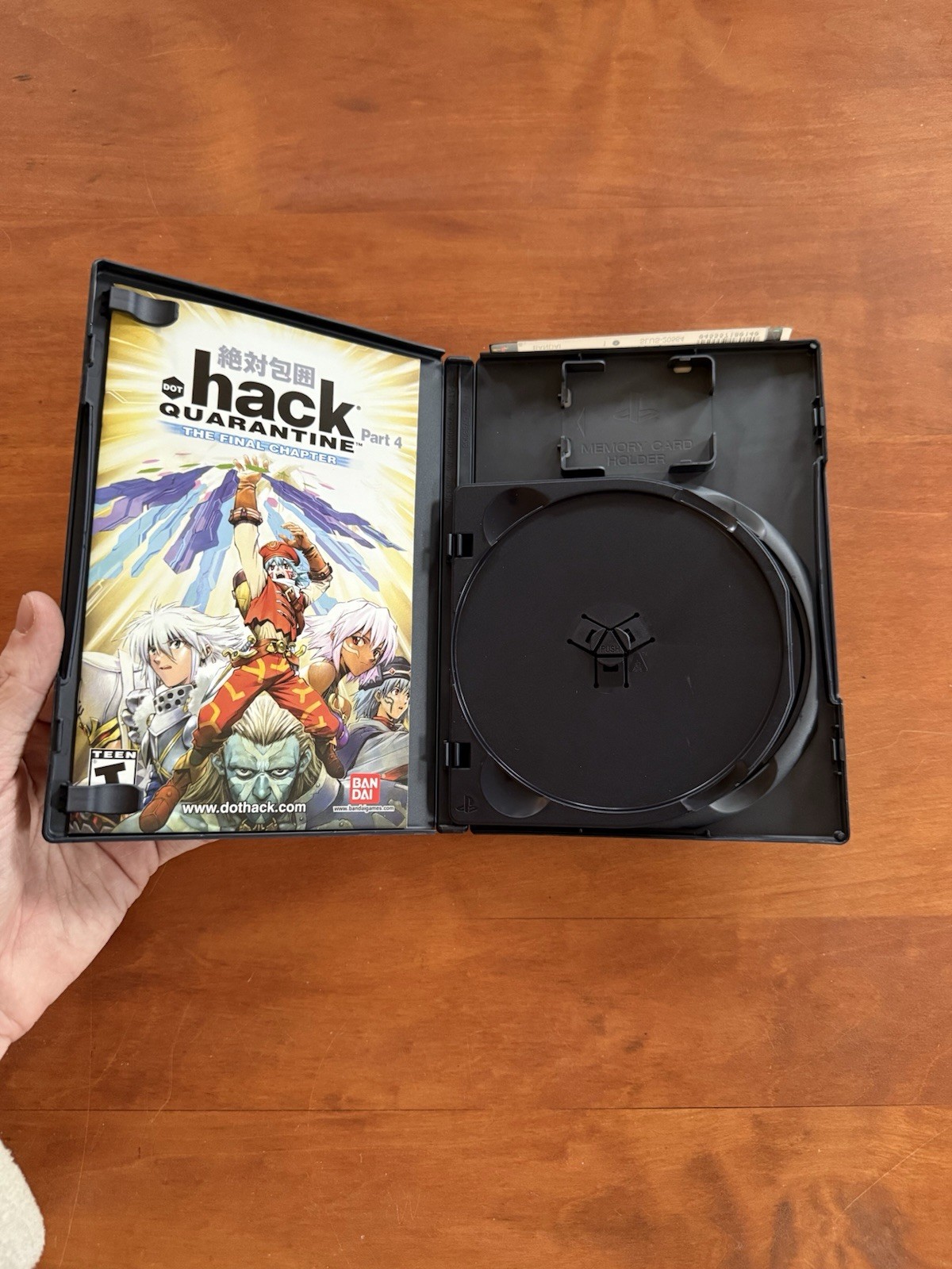 .hack Quarantine Part 4 (PlayStation 2, PS2) MINT Case & Manual Only w/ Reg Card