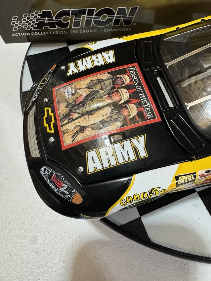 RARE* Joe Nemechek ELITE #01 U.S. Army Time Magazine 2004 1:24 Nascar Diecast - Image 3 of 4