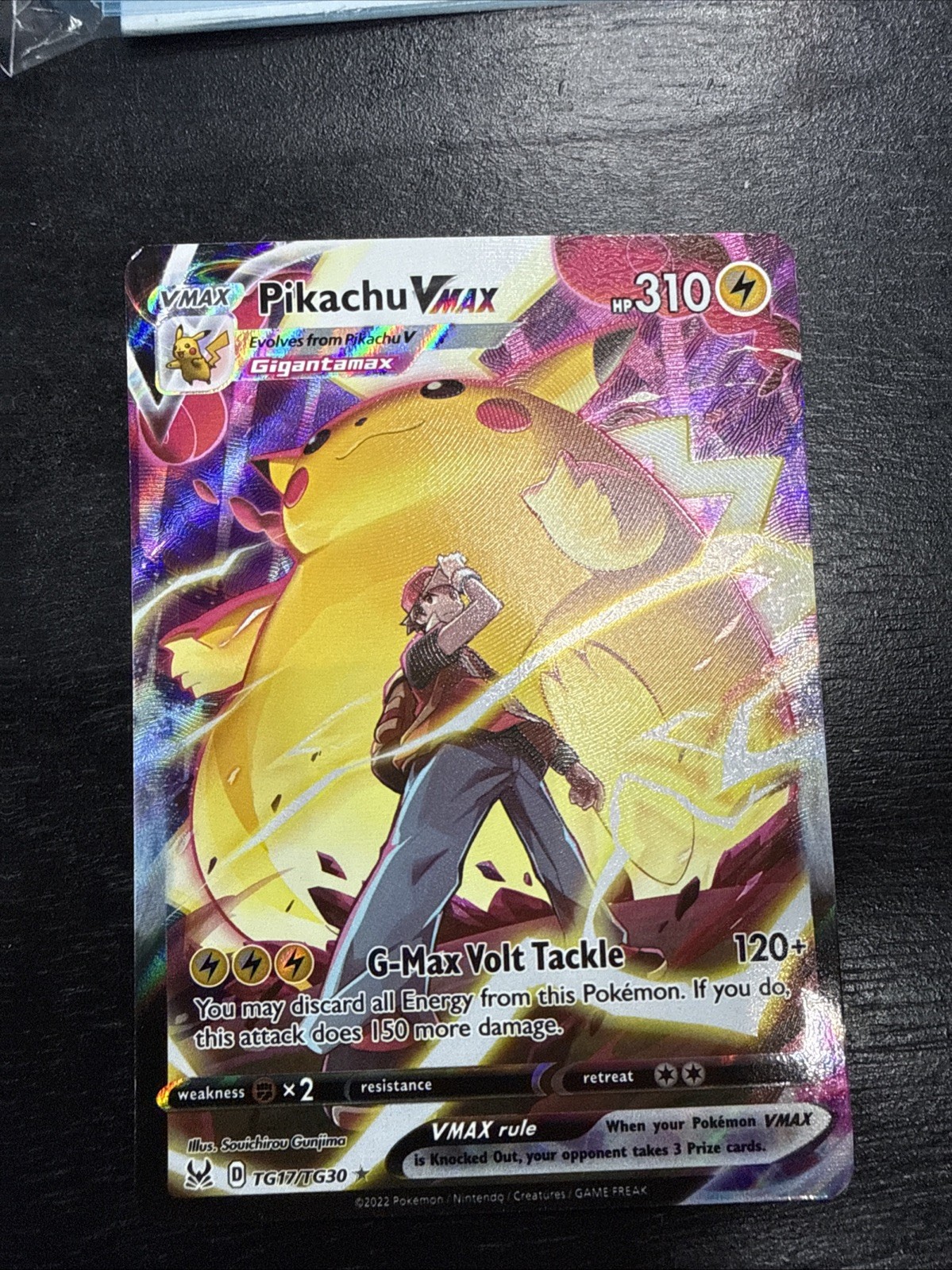 Pokemon TCG - Pikachu VMAX TG17/TG30 NM Holo Lost Origin Trainer Gallery