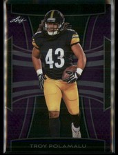 2025 Leaf Metal #B-167 Troy Polamalu purple foilboard
