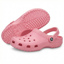 Pink Crocs Classic Clogs - Comfortable, Lightweight Footwear for Home