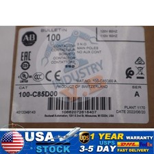 Allen Bradley 100-C85D00 CONTACTOR 85 AMP 110/120 VAC 50/60 HZ STOCK L-015C