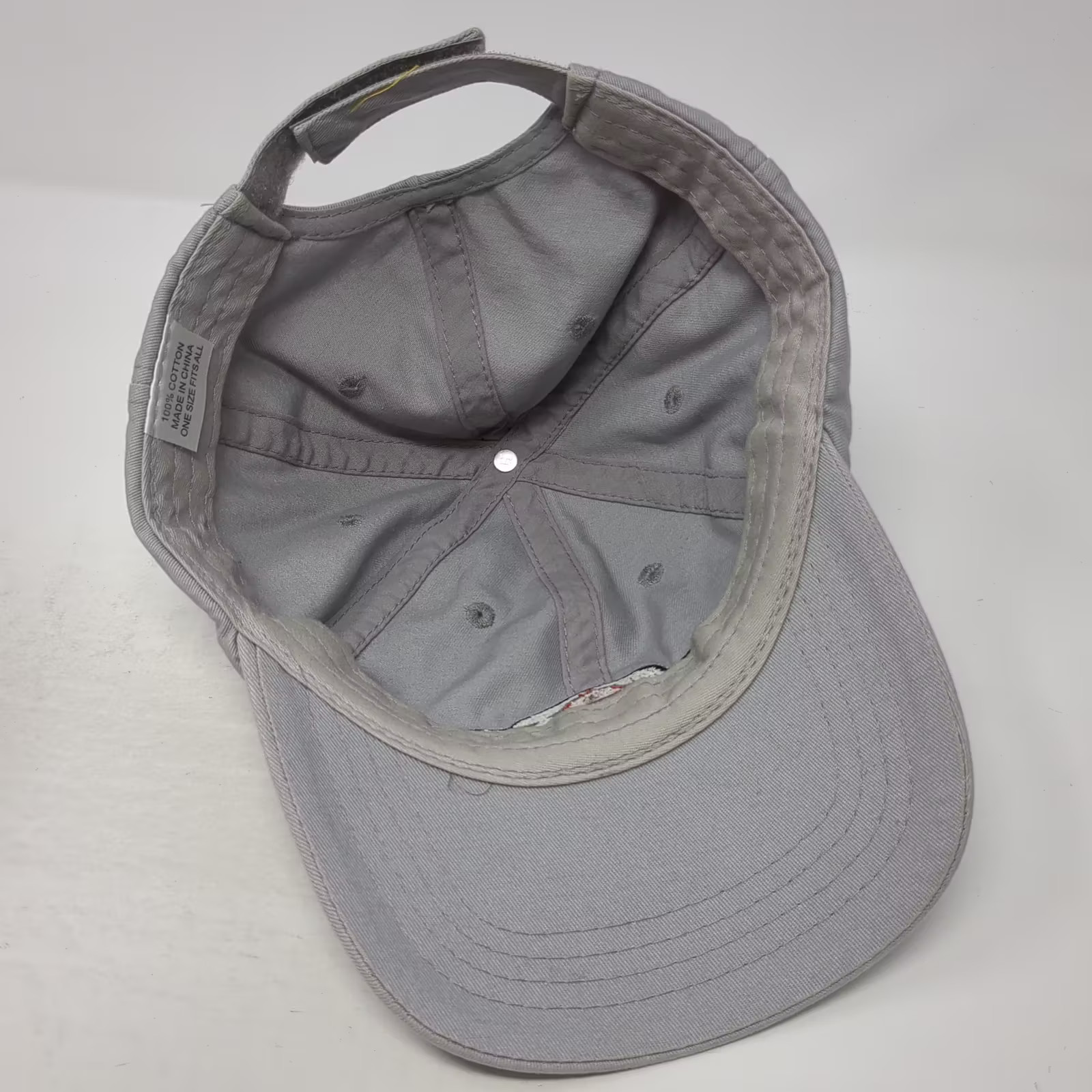 Gray Black Baseball Cap Hat OS Strapback Adjustab… - image 7