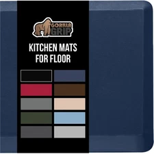 GORILLA GRIP Comfortable Cushioned Kitchen Mat, Waterproof, Stain Resistant Floo