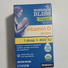 Mommy  s Bliss Organic Baby Vitamin D Drops 400 IU 0.11 fl oz