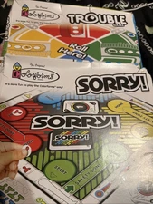 SORRY! & TROUBLE Board Games for Kids Travel Size Board Game for Ages 6 +