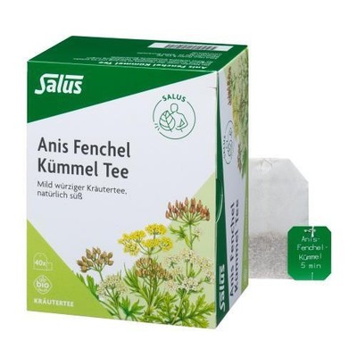 2x ANIS FENCHEL Kümmel Tee AFeKü Bio Salus Filterbtl. 40 ST
