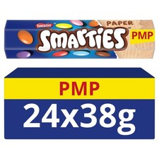24 Pack Smarties Milk Chocolate Tube 38g x24 - Bulk Value