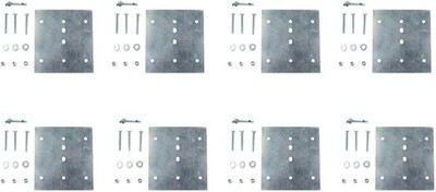 Ultra Secure E Track Plate Installation Kit, 8-Pack - E-Track Rail 8-pack