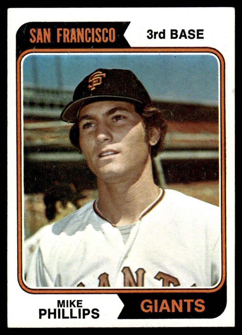 1974 Topps Mike Phillips Rookie San Francisco Giants #533