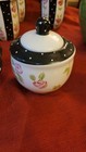 Gibson Elite Floral Ceramic Tea Set Teapot Cups Plates Platter Black White — photo 8