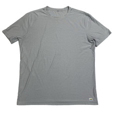 Vuori Mens Large Strato Tech Tee Gray Short Sleeve Performance T Shirt V126