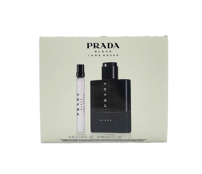 Prada Luna Rossa Black for Men 2 PC Set: 3.3 OZ EDP SPR + 0.34 OZ