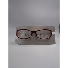 Valentino Eyeglasses Frames Burgundy Oval Women 5768 0QPK 130 Made in Italy