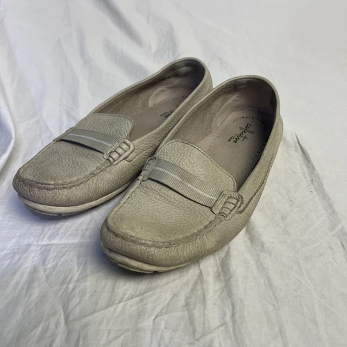 Mocassini CLARKS donna DAMEO WINE casual slip on pelle guida mocassini I taglia 9