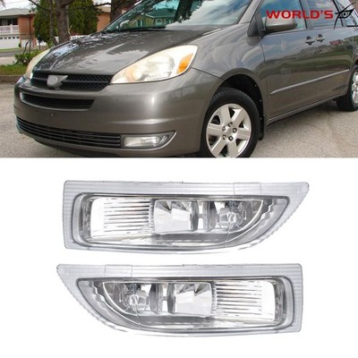 2PCS Fog Driving Lamp Front Light Left+ Right For Toyota Sienna 2004-2005