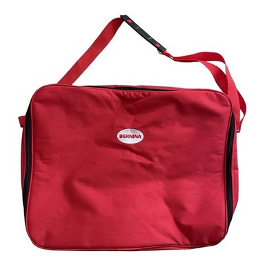 Bernina Padded Zip-Up Sewing Accessory Bag Shoulder Strap Red Switzerland 20x16''