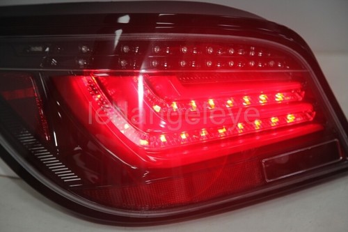For BMW E60 520i 523i 525i 528i 530i LED Tail Lamps 03-07/08-11 year Dark Red JY - Picture 7 of 12