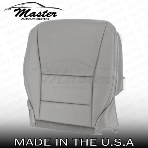 Fits 2013 - 2017 Honda Accord Driver Passenger Side Gray Leather Seat Cover - Picture 28 of 38