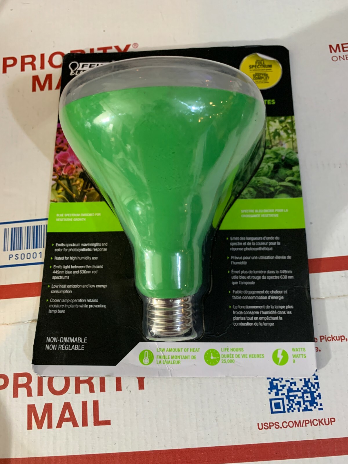 Feit 65-Watt BR30 E26 Base Indoor/Outdor Full Spectrum LED Plant Grow Light Bulb
