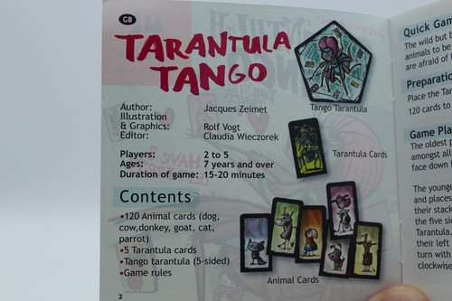 TARANTULA TANGO Card Game Schmidt Drei Magier Spiele #87147 Jacques Zeimet NEW! - Picture 9 of 10