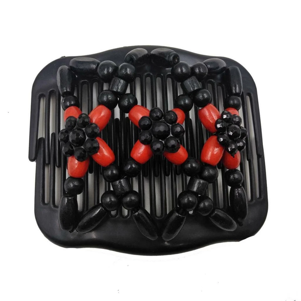 Set Of 6 Magic Elastic Double Hair Comb With Rubber Hair Clip Hair Clip With - Image 4 of 4