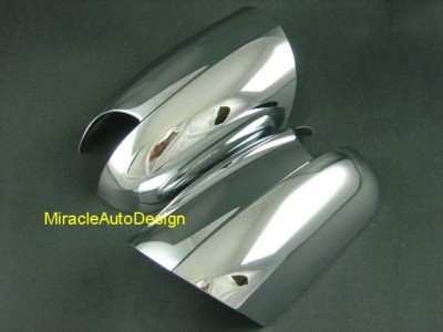 W210 E-CLASS TWO CHROME MIRROR COVERS FOR 2000-2002 MERCEDES BENZ FACELIFT