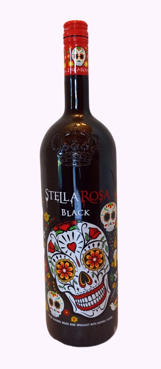 Stella Rosa Black Ltd Ed. Sugar Skull Day of Dead Halloween 50 oz