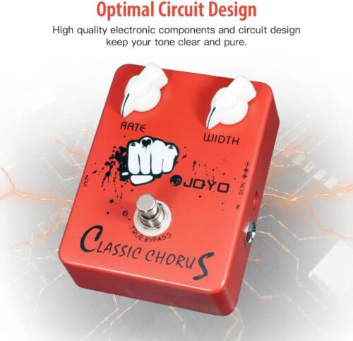 JOYO Chorus Pedal Crisp & Transparent Chorus Full Bodied Sounds and Deep-clear T - Picture 3 of 8
