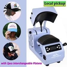 2 in 1 Auto Cap Hat Heat Press for Hats and HTV Iron On Sublimation Local pickup