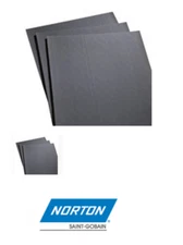 Norton 80 Grit Wet or Dry Sandpaper - 9" x 11"  - 10 Sheets - Open Box -CLOSEOUT