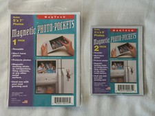 MagTech Magnetic Photo Pockets Frame Lot: one 5  x7   one 2-pack of 3.5  x5   