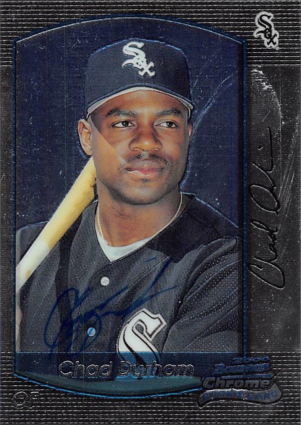 Chad Durham autographed baseball card (White Sox) 2000 Bowman Chrome Rookie #41