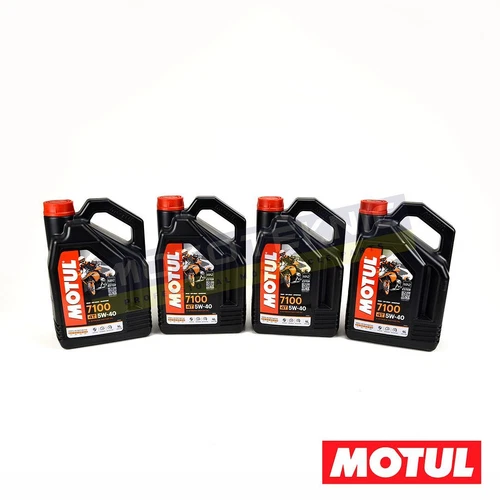 Motul Fully Synthetic 4 Stroke Engine Oil Multipack 4 x 4L 7100 5W40