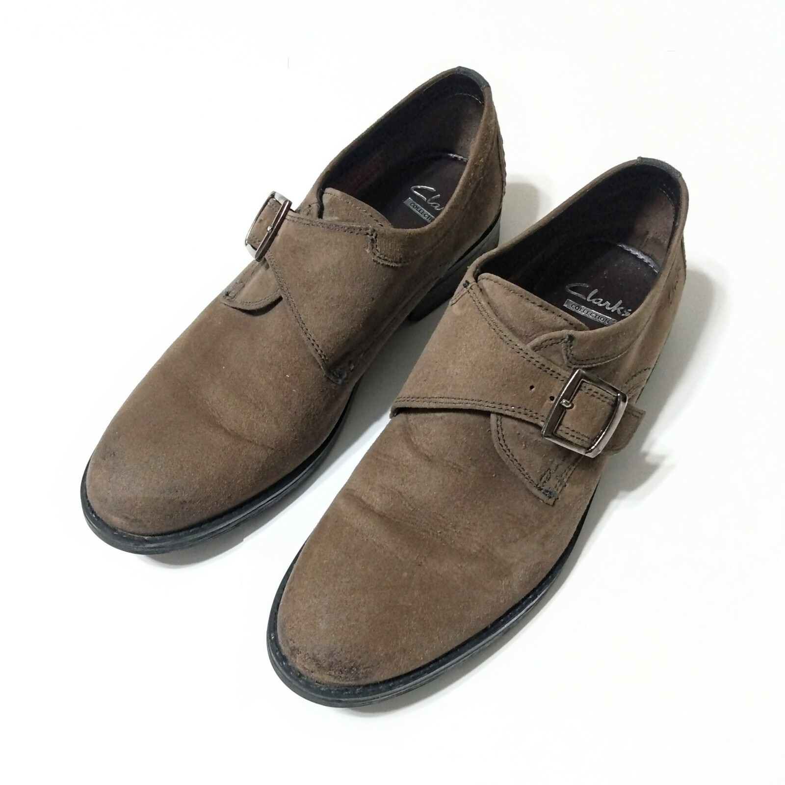 Clarks Collection Monk Strap Classic Oxfords Nubuck L… Gem