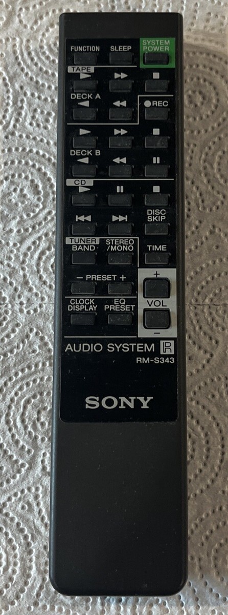 Genuine OEM Sony RM-S343 Audio System Remote Control 146777811
