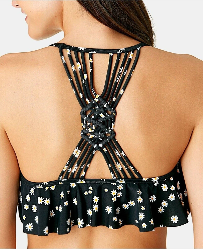 California Waves 260684 Women Juniors' Daisy Daze Flounce Bikini Top Size M - Image 2 of 2